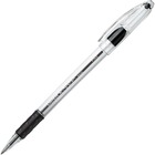 Pentel R.S.V.P. Ballpoint Stick Pens - Fine Pen Point - 0.7 mm Pen Point Size - Refillable - Black - Clear Barrel - 12 / Dozen