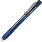 Pentel Rubber Grip Clic Eraser - Blue - Blue - Refillable - 1 Each - Retractable, Latex-free Grip, Ghost Resistant, Pocket Clip, Non-abrasive