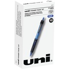 uniÂ® Power Tank Retractable Ballpoint Pens - Medium Marker Point - 1 mm Pen Point Size - Refillable - Retractable - Blue - Blue Barrel - 1 Dozen