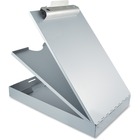 Saunders Cruiser Mate Form Holder with Storage - 1" Clip Capacity - Stationary - 8 1/2" x 12" - Aluminum - Silver - 1 / Each