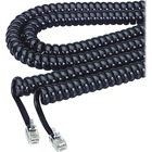 Softalk Modular Plug Handset Coil Cord - 12 ft Phone Cable for Phone - First End: 1 x RJ-09 Phone - Male - Second End: 1 x RJ-09 Phone - Male - Black - 1 Each