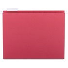 Sparco 1/5-cut Tab Slots Colored Hanging Folders - Letter - 8 1/2" x 11" Sheet Size - 1/5 Tab Cut - Red - Recycled - 25 / Box