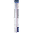 Staedtler 12" Architect Triangular Scale - 12" Length 1" Width - 3/32, 1/8, 3/16, 1/4, 3/8, 1/2, 3/4, 1, 1-1/2 Graduations - Imperial Measuring System - Polystyrene - 1 Each - White