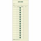 TOPS Job Costing Time Cards - 3.50" (88.90 mm) x 9" (228.60 mm) Sheet Size - Yellow - Yellow Sheet(s) - Green Print Color - 500 / Box