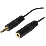 StarTech.com 12 ft PC Speaker Extension Audio Cable - 1 x Male - 1 x Mini-phone Female - Black