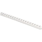 Fellowes Plastic Combs - Round Back 1/2"" 90 sheets White 100 pk