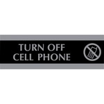 Headline Century Turn Off Cell Phone Sign