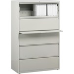 Lorell Fortress Series Lateral File w/Roll-out Posting Shelf