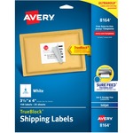Avery&reg; TrueBlock(R) Shipping Labels, Sure Feed(TM) Technology, Permanent Adhesive, 3-1/3"" x 4"" , 150 Labels (8164)