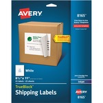 Avery&reg; Shipping Address Labels, Inkjet Printers, 25 Labels, Full Sheet Labels, Permanent Adhesive, TrueBlock(R) (8165)