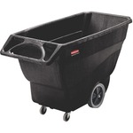 Rubbermaid Structural Foam Tilt Truck, Utility Duty, 3/4 Cubic Yard, Black