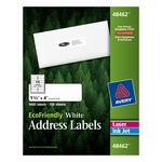 Avery&reg; EcoFriendly Address Labels, Permanent Adhesive, 1-1/3"" x 4"" , 1,400 Labels (48462)