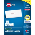 Avery&reg; Easy Peel(R) Address Labels, Sure Feed(TM) Technology, Permanent Adhesive, 1"" x 2-5/8"" , 3,000 Labels (8460)