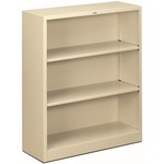 HON Brigade Steel Bookcase | 3 Shelves | 34-1/2""W | Putty Finish