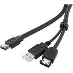 StarTech.com 3 ft eSATA and USB A to Power eSATA Cable - M/M - 1 x Male eSATA - 1 x Male eSATA