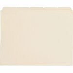 Business Source 1/5 Tab Cut Letter Recycled Top Tab File Folder