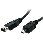 StarTech.com 1 ft IEEE-1394 Firewire Cable 4-6 M/M - Male FireWire - Male FireWire - 1ft - Black