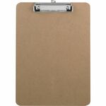 Business Source Flat Clip Hardboard Clipboard