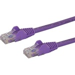 StarTech.com 100 ft Purple Snagless Cat6 UTP Patch Cable - Category 6 - 100 ft - 1 x RJ-45 Male Network - 1 x RJ-45 Male Network - Purple