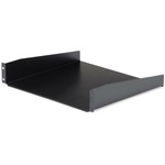 StarTech.com Black Standard Universal Server Rack Cabinet Shelf - 19
