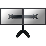 Newstar Tilt/Turn/Rotate Dual Desk Stand for two 19-30inch Monitor Screens, Height Adjustable - Black