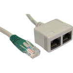 Cables Direct RJ-ECONDV Category 5e Network Cable for Network Device - 21 cm