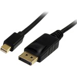 StarTech.com 1m Mini DisplayPort to DisplayPort 1.2 Adapter Cable M/M - DisplayPort 4k - DisplayPort for TV
