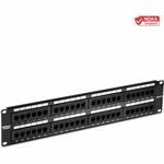 TRENDnet TC-P48C5E 48 Ports Network Patch Panel - 48 x RJ-45 - 48 x RJ-11 - Rack-mountable