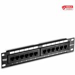 TRENDnet TC-P12C5E 12 Ports Network Patch Panel - 12 x RJ-45 - 12 x RJ-11