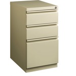 Lorell 20" Box/Box/File Mobile File Cabinet with Full-Width Pull