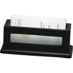 Victor Midnight Black Collection Wood Business Card Holder