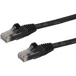 StarTech.com 15m Black Gigabit Snagless RJ45 UTP Cat6 Patch Cable - 15 m Patch Cord - 1 x RJ-45 Male Network - 1 x RJ-45 Male Network - Patch Cable - Black
