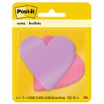 Post-it&reg; Super Sticky Notes in Star and Heart Shapes