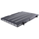StarTech.com 1U Adjustable Depth Vented Rack Mount Shelf - Heavy Duty Fixed Server Rack Cabinet Shelf