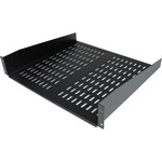 StarTech.com 2U 16in Universal Vented Rack Mount Cantilever Shelf - Fixed Server Rack Cabinet Shelf - 50lbs / 22kg - 19inch 2U