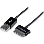 StarTech.com 2m Dock Connector to USB Cable for Samsung Galaxy Tab - 1 x Type A Male USB - Black