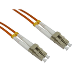 0.5m Cables Direct Fibre Optic Network Cable OM2  LC Male Network - 2 x LC Male Network - Orange