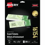 Avery&reg; Blank Tickets with Tear-Away Stubs