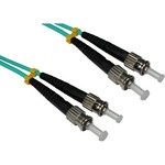 Cables Direct 0.5m OM3 Fibre Optic Cable ST-ST Multi-Mode