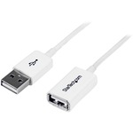 StarTech.com 2m White USB 2.0 Extension Cable A to A - M/F - 1 x Type A Male USB - 1 x Type A Female USB