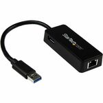 StarTech.com Black USB 3.0 to Gigabit Ethernet Adapter NIC