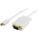 StarTech.com 6 ft Mini DisplayPort to VGAAdapter Converter Cable - mDP to VGA 1920x1200 - White