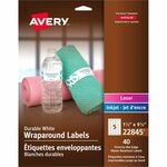 Avery&reg; Durable Waterproof Labels, 1.25" x 9.75" , 40 Total
