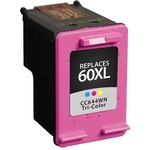 Clover Technologies High Yield Inkjet Ink Cartridge - Alternative for HP CC644WN, 60XL - Tri-color - 1 Each