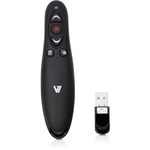 V7 Presentation Pointer - Radio Frequency - USB - Laser - 5 Buttons - Black