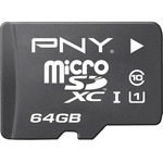 PNY Elite Performance 64 GB microSDHC - 100 MB/s Read - 30 MB/s Write - 1 Card