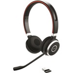 Jabra EVOLVE 65 UC Wireless Over-the-head Stereo Headset - Binaural - Supra-aural - 3000 cm - Bluetooth - 70 Hz to 20 kHz - Noise Cancelling Microphone