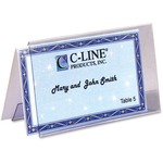 C-Line Laser, Inkjet Tent Card - White