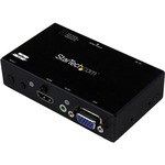 StarTech.com 2x1 HDMI plus VGA to HDMI Converter Switch w/ Automatic and Priority Switching - 1080p