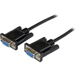 StarTech.com 1m Black DB9 RS232 Serial Null Modem Cable F/F - 1 x DB-9 Female Serial - Black